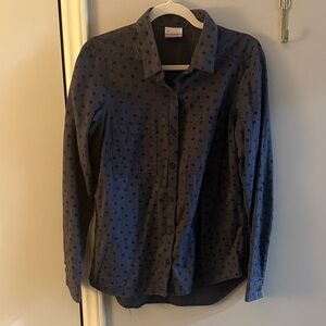 Columbia Navy Herringbone Shirt